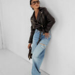 Kurtka ramoneska OLAVOGA CAMPANI czekoladowa