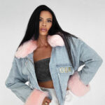 Kurtka damska OLAVOGA MONDEO błękitna