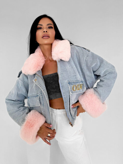 Kurtka damska OLAVOGA MONDEO błękitna