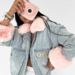 Kurtka damska OLAVOGA MONDEO błękitna