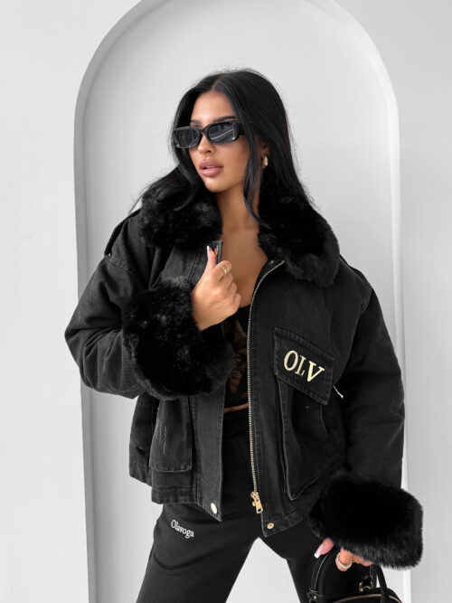 Kurtka damska OLAVOGA MONDEO czarna