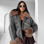 Kurtka damska OLAVOGA MONDEO ciemnoszara