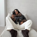 Kurtka damska OLAVOGA MONDEO ciemnoszara