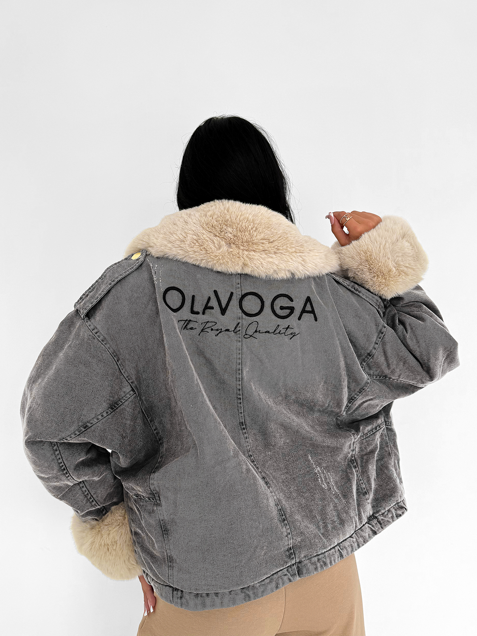 Kurtka damska OLAVOGA MONDEO szara