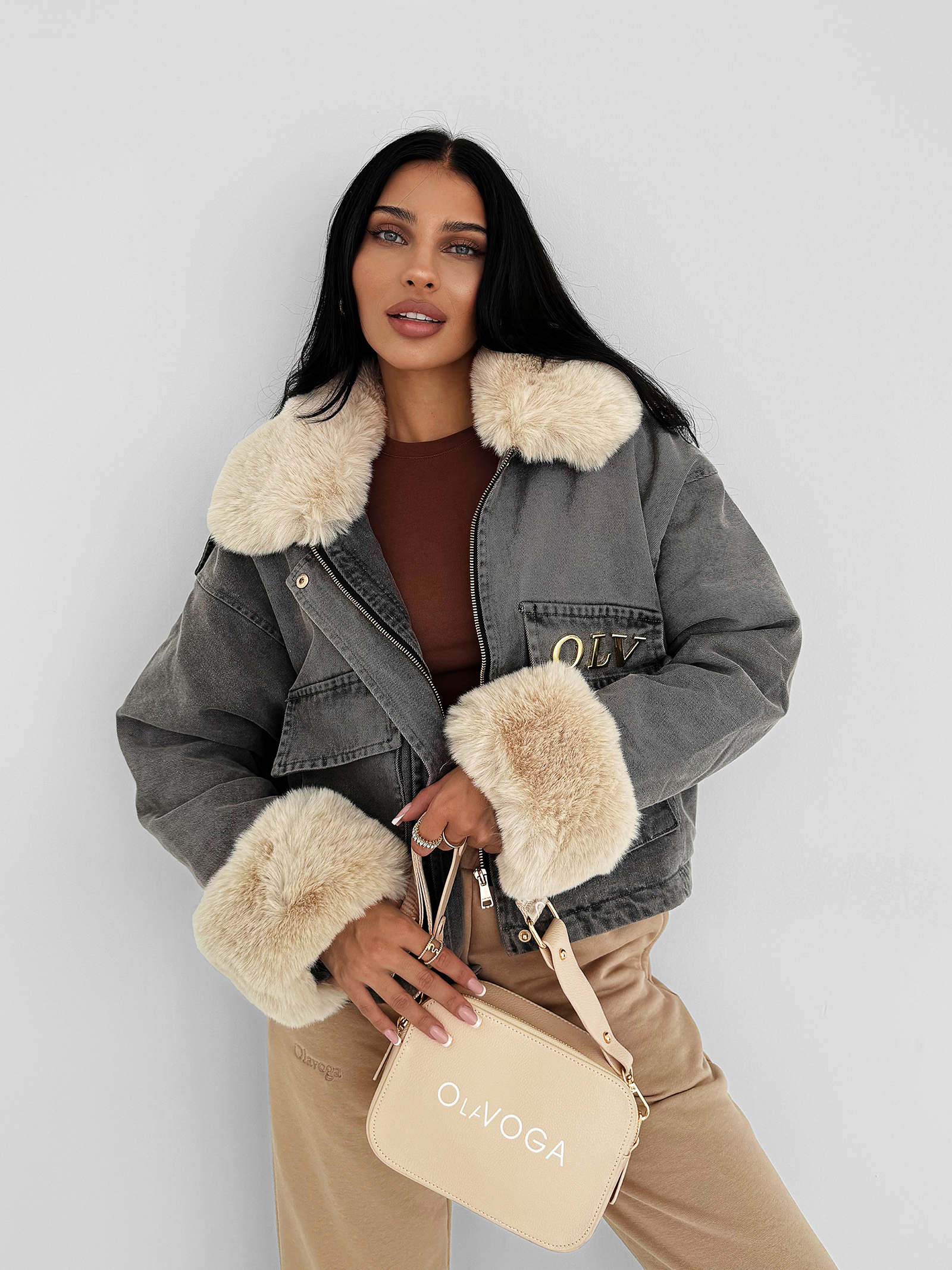 Kurtka damska OLAVOGA MONDEO szara