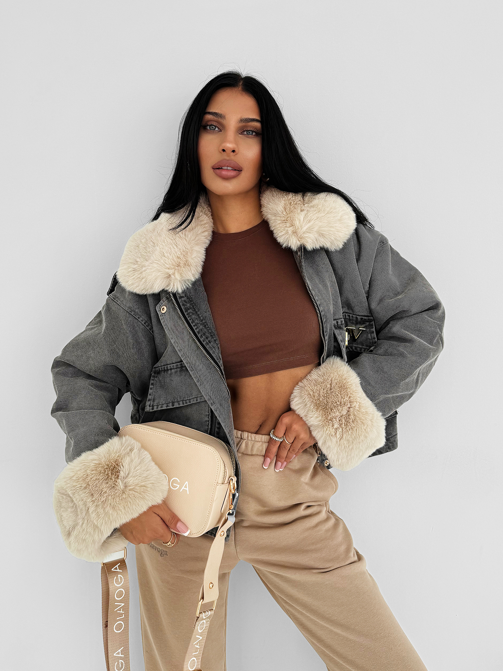 Kurtka damska OLAVOGA MONDEO szara