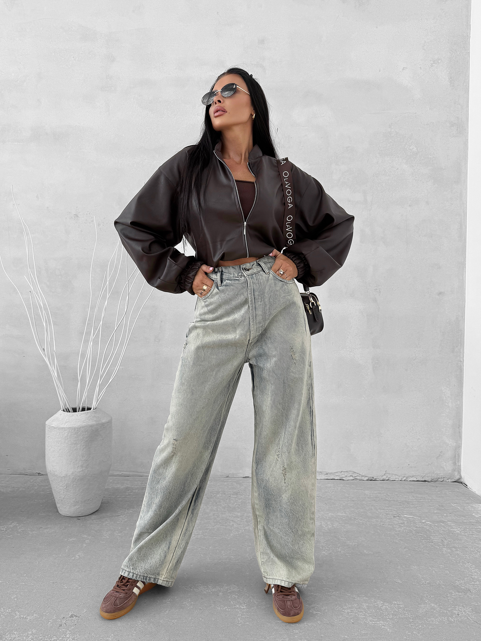 Kurtka damska OLAVOGA SOFT SHADOW brązowa Kurtka damska OLAVOGA SOFT SHADOW brązowa