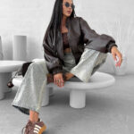 Kurtka damska OLAVOGA SOFT SHADOW brązowa