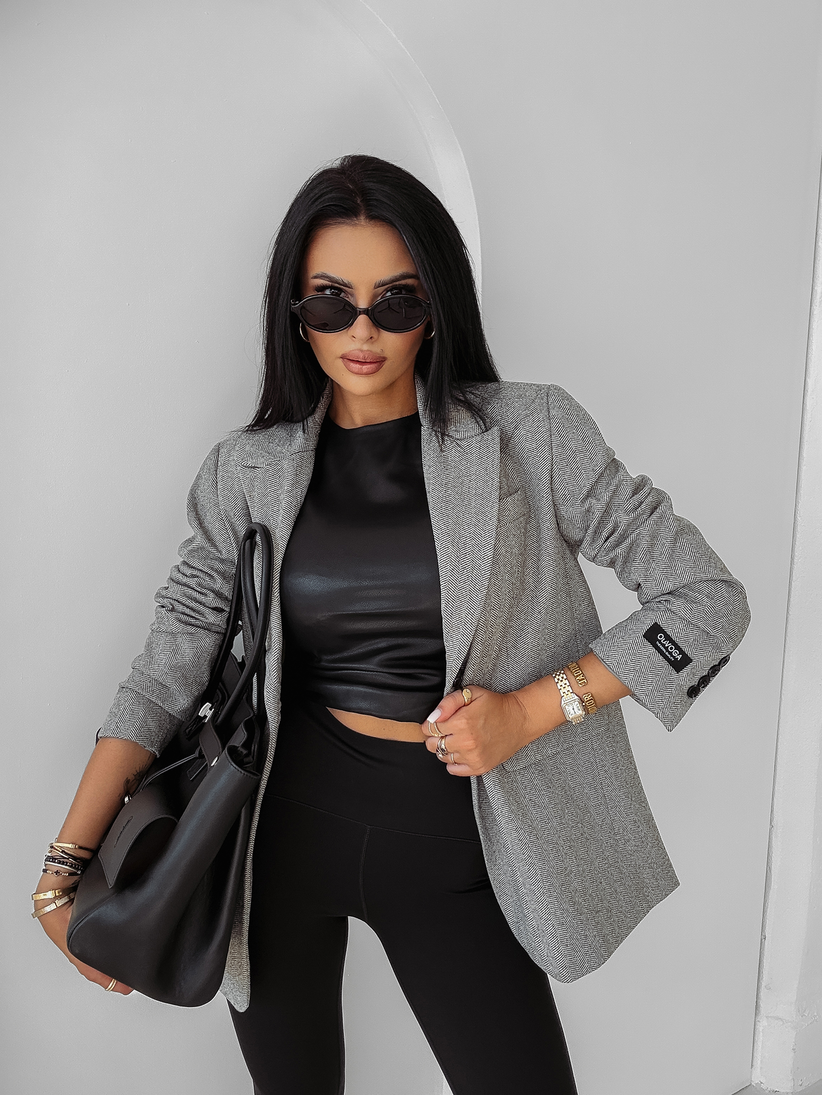 Marynarka damska OLAVOGA ZITAL j.szary