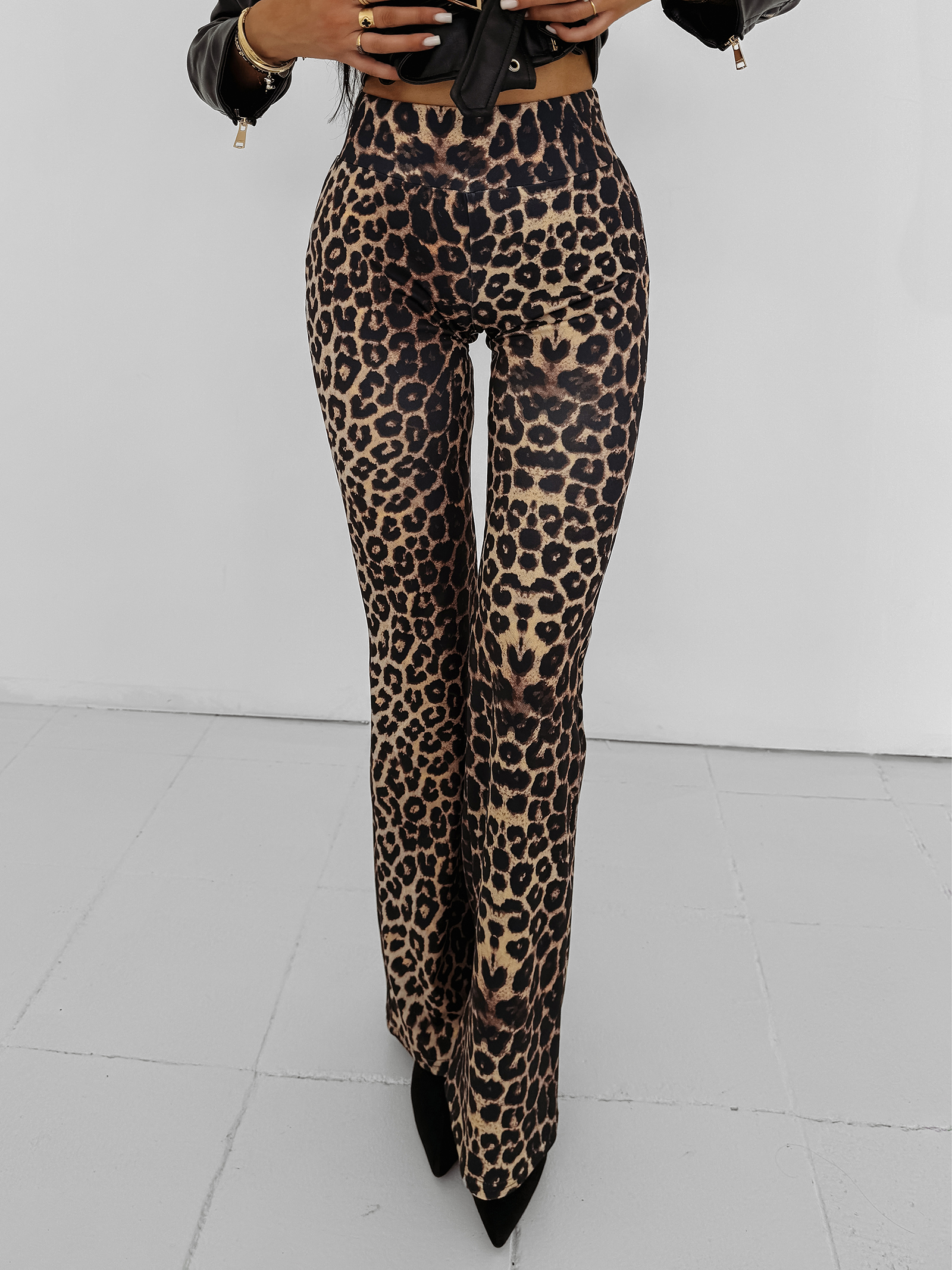 Spodnie damskie OLAVOGA CHICK ROAR panterkowe