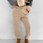 Spodnie damskie OLAVOGA DEWDROP beżowe