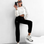 Spodnie damskie OLAVOGA DEWDROP czarne