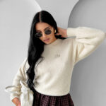 Sweter damski OLAVOGA AURAMISU ecru