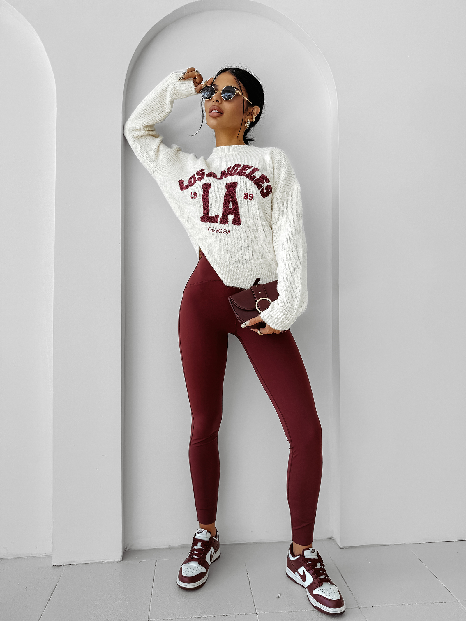 Sweter damski OLAVOGA LUURE ecru Sweter damski OLAVOGA LUURE ecru