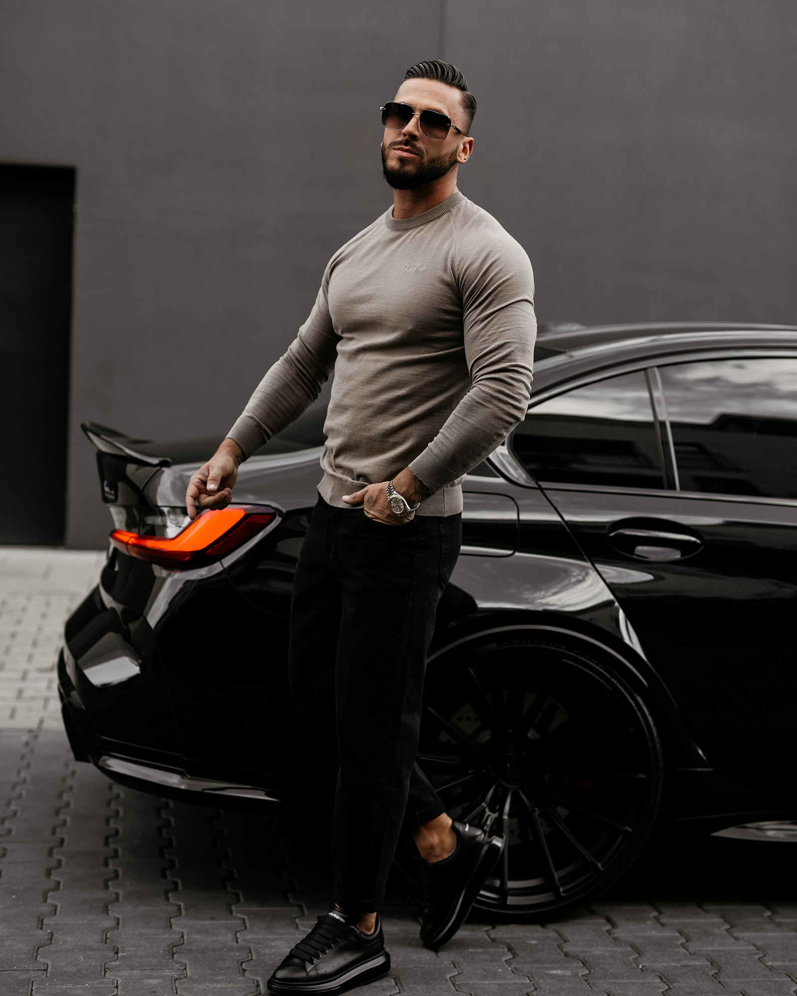 Sweter męski OLAVOGA MEW cappuccino