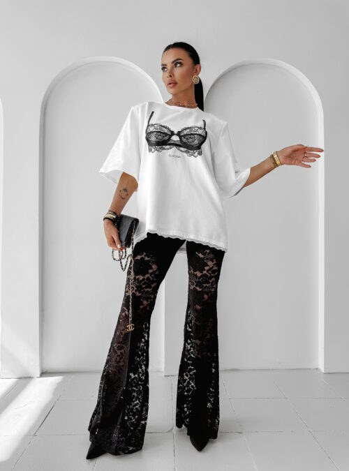 Spodnie koronkowe OLAVOGA TEMBER czarne