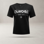 T-shirt damski OLAVOGA BLACK PRINCE czarny