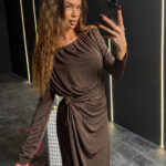 Sukienka wieczorowa Malmo brązowa