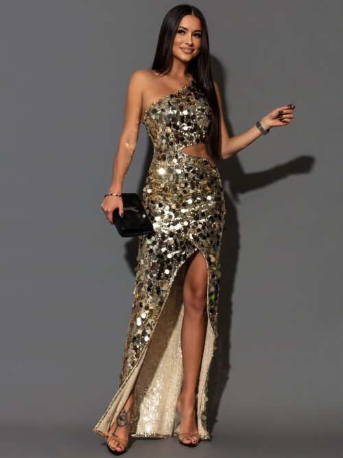 Sukienka cekinowa NB Artismo złota