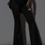 Komplet elegancki ze spodniami gładkimi NB Manilo II czarny