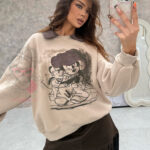 Bluza z kołnierzykiem Disney beżowa