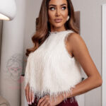 Bluzka włochata Politeo ecru