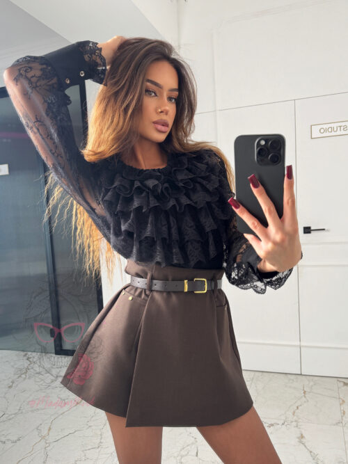 Bluzka koronkowa Tottes czarna