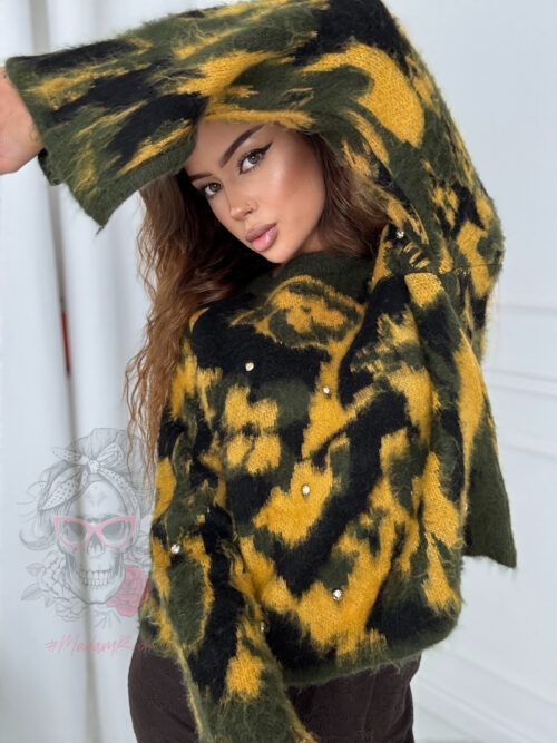 Sweter moherowy Vinto khaki