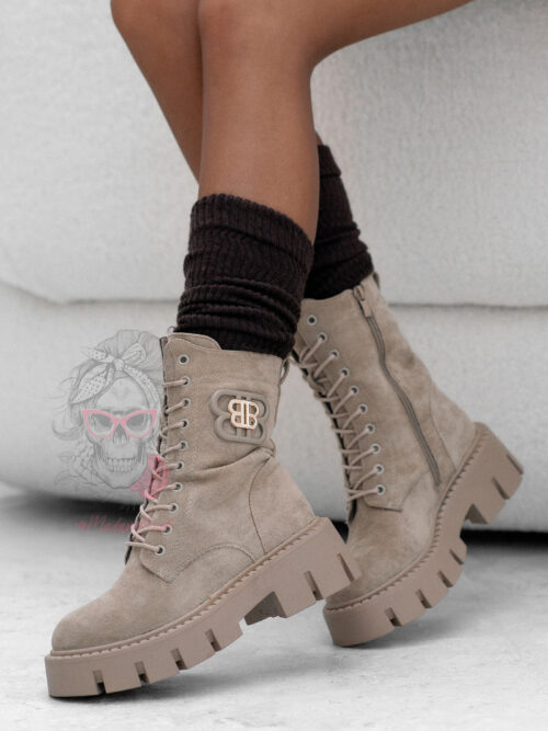 Workery zamszowe Balcia III khaki