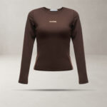 Bluzka damska OLAVOGA SIMBI brązowa