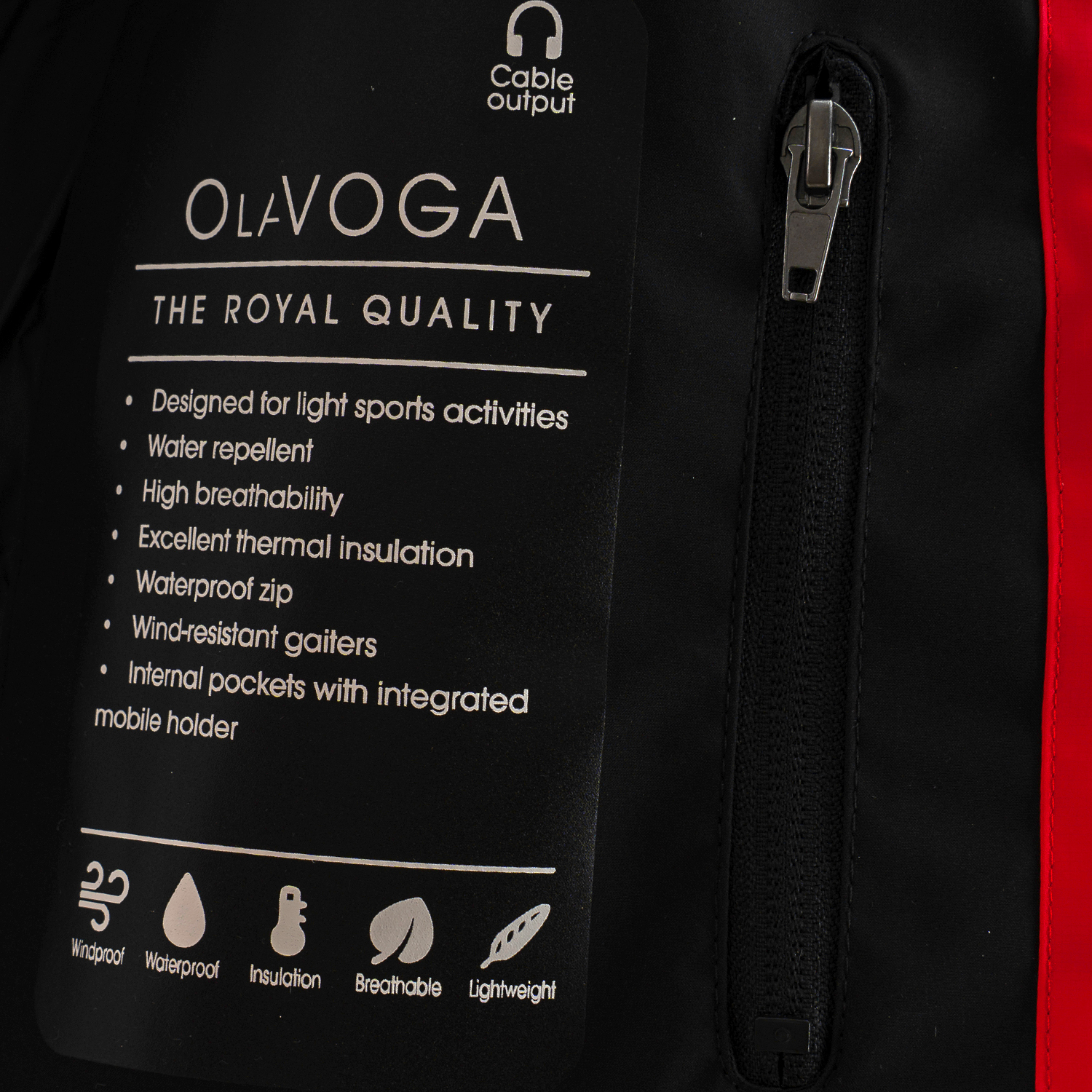 Kurtka męska OLAVOGA SPARKNOING czerwona Kurtka męska OLAVOGA SPARKNOING czerwona