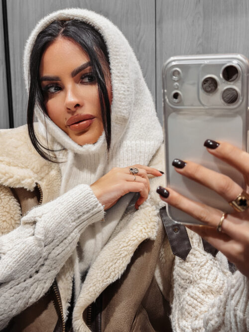 Kaptur balaklava OLAVOGA SABINA ecru