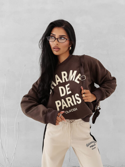 Bluza damska OLAVOGA CHARME brązowa