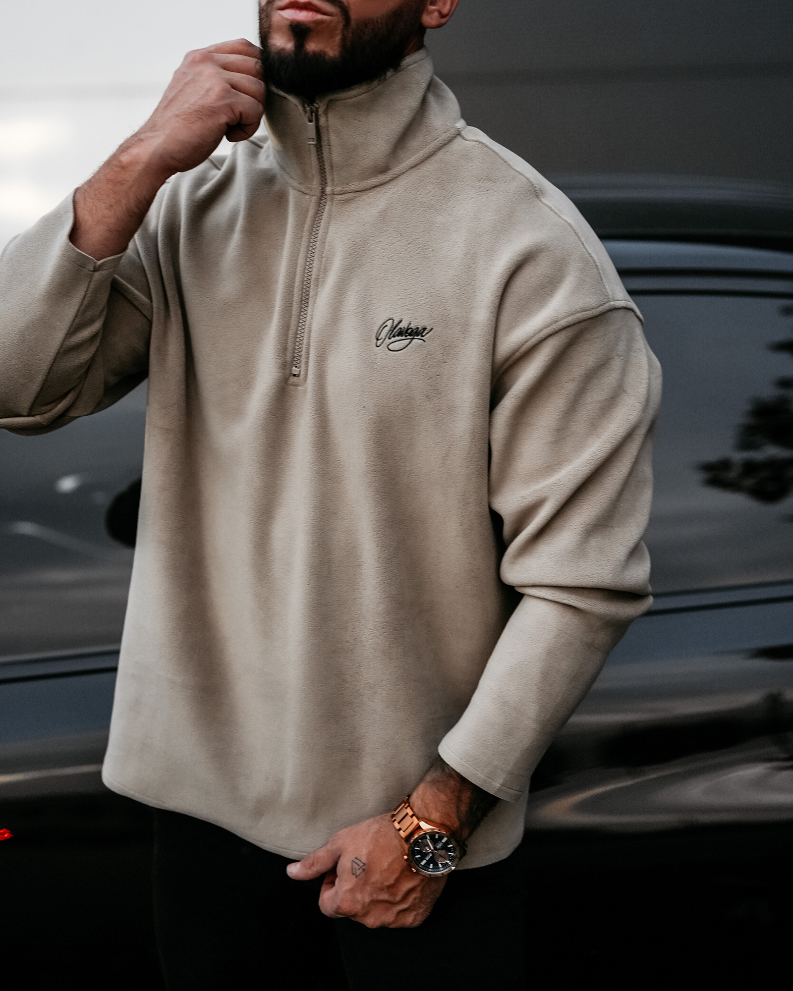 Bluza męska OLAVOGA LUMIS beżowa