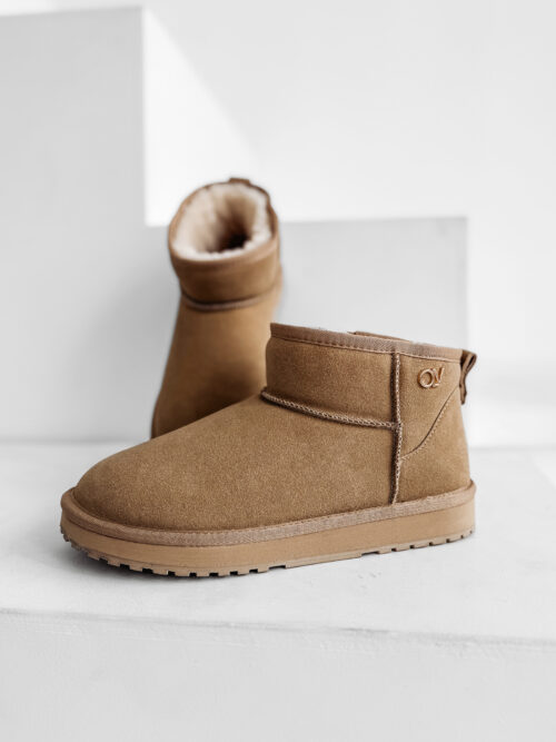 Śniegowce damskie OLAVOGA CRUSHY beżowe