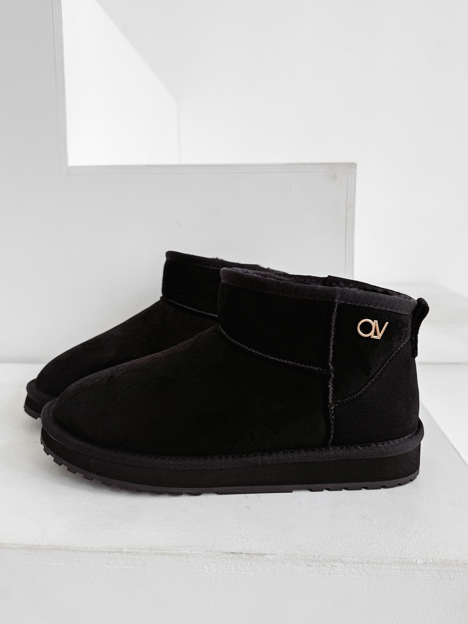 Śniegowce damskie OLAVOGA CRUSHY czarne