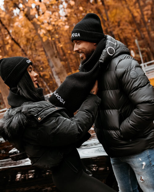 Szalik dzianinowy OLAVOGA VIVAMITO czarny