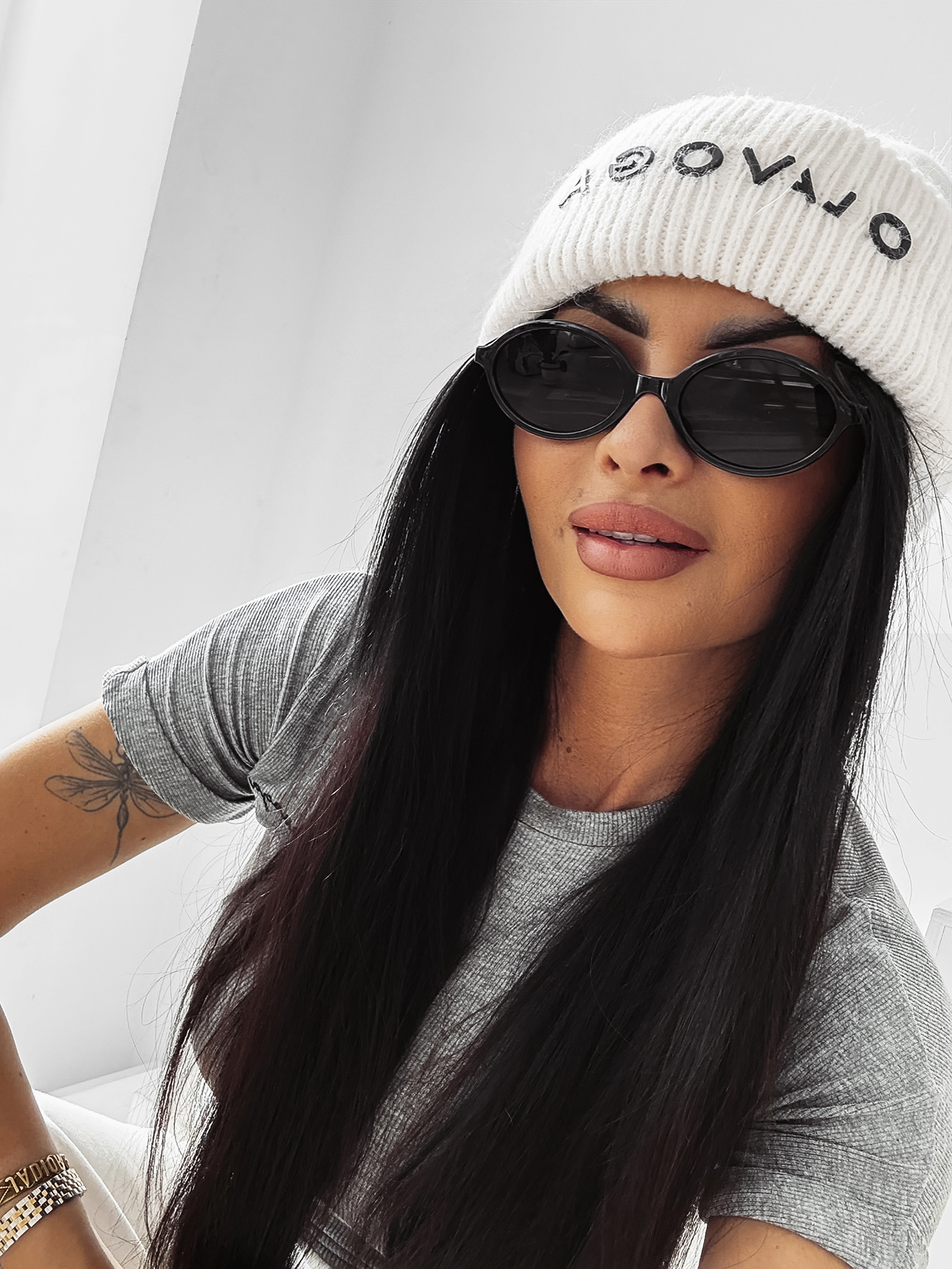 Czapka damska OLAVOGA MEDINA ecru