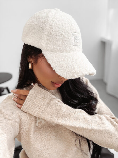 Czapka z daszkiem OLAVOGA SAAL ecru