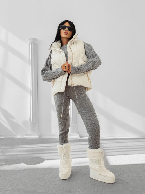 Kamizelka damska OLAVOGA RAIN ecru