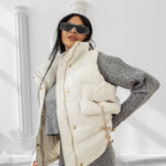 Kamizelka damska OLAVOGA RAIN ecru