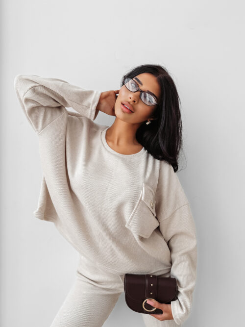 Komplet damski OLAVOGA AURIC beżowy