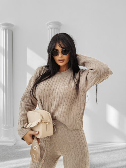 Komplet damski OLAVOGA OLIA beżowy