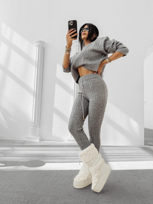 Komplet damski OLAVOGA OLIA szary