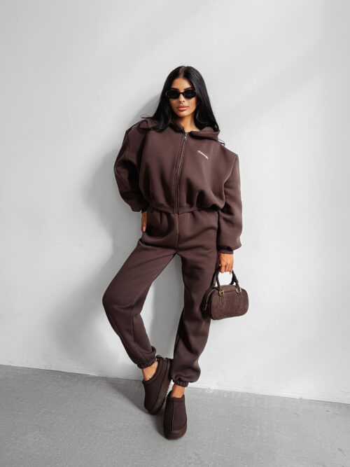 Komplet damski OLAVOGA SUMELY brązowy