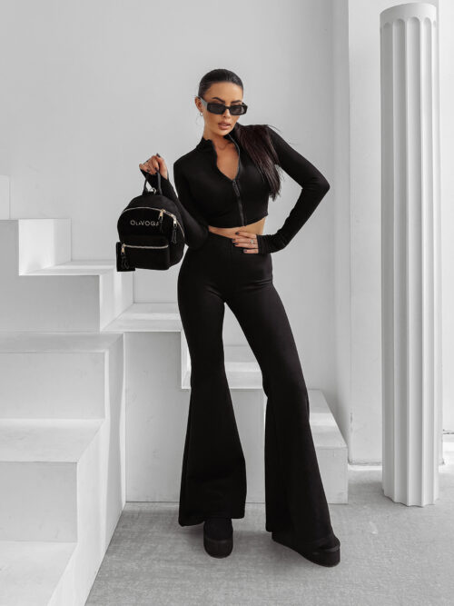 Komplet damski OLAVOGA WINDSCRIPT czarny