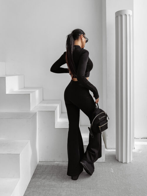 Komplet damski OLAVOGA WINDSCRIPT czarny