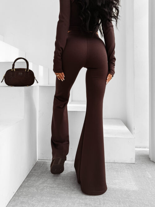 Komplet damski OLAVOGA WINDSCRIPT brązowy