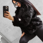 Kurtka damska OLAVOGA CUAR czarna