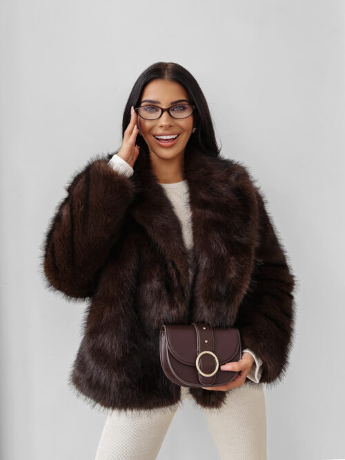 Kurtka damska OLAVOGA CUAR brązowa